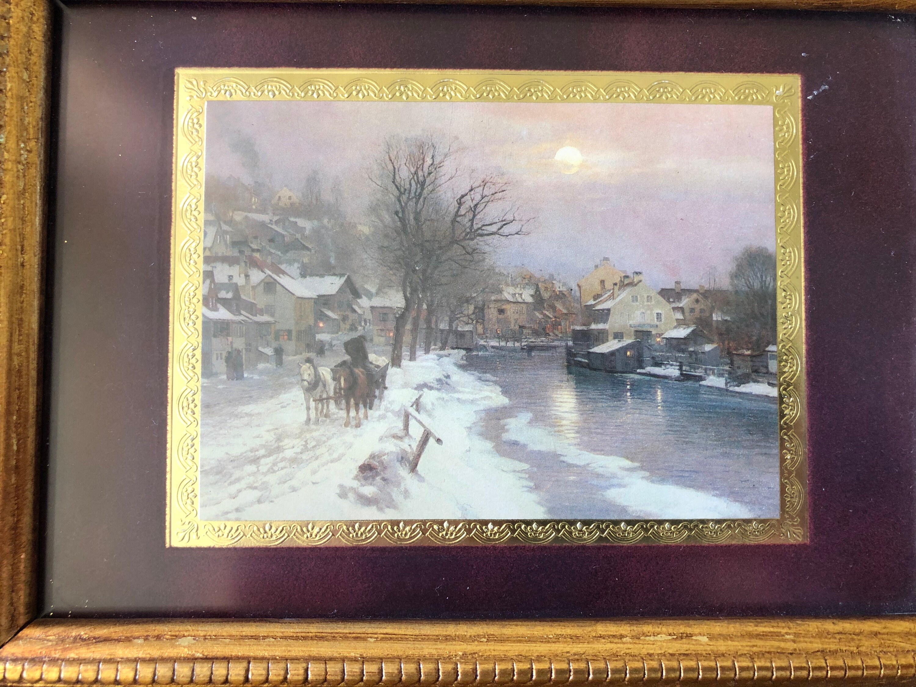 Gold Framed Wall Art Small Gold Frames Vintage Art Framed | Etsy