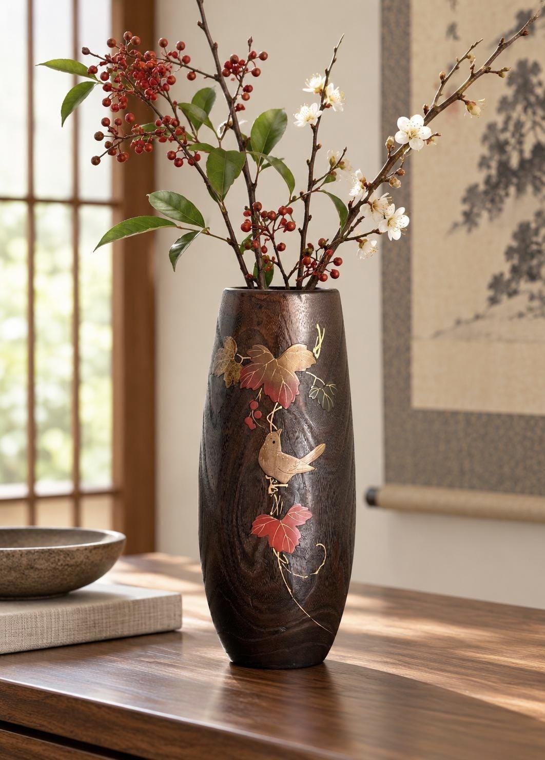 Japanese Flower Vase - Etsy