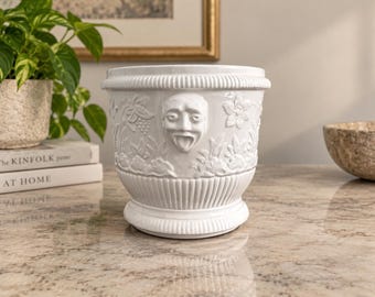Vintage White Porcelain Champagne Bucket, Cache Pot, Metropolitan Museum of Art
