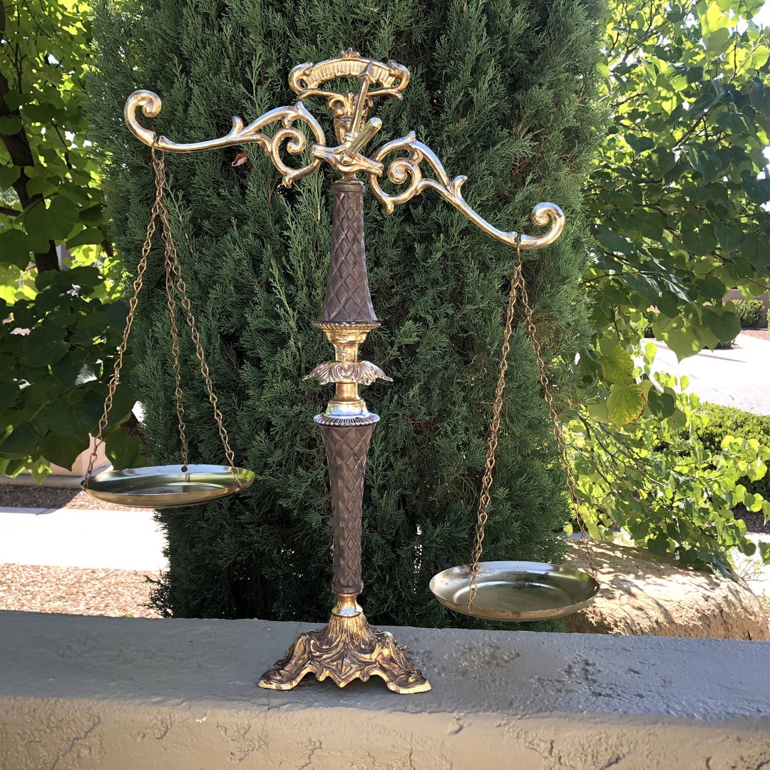 Vintage Decorative Scales of Justice Scales of Justice Gifts Etsy
