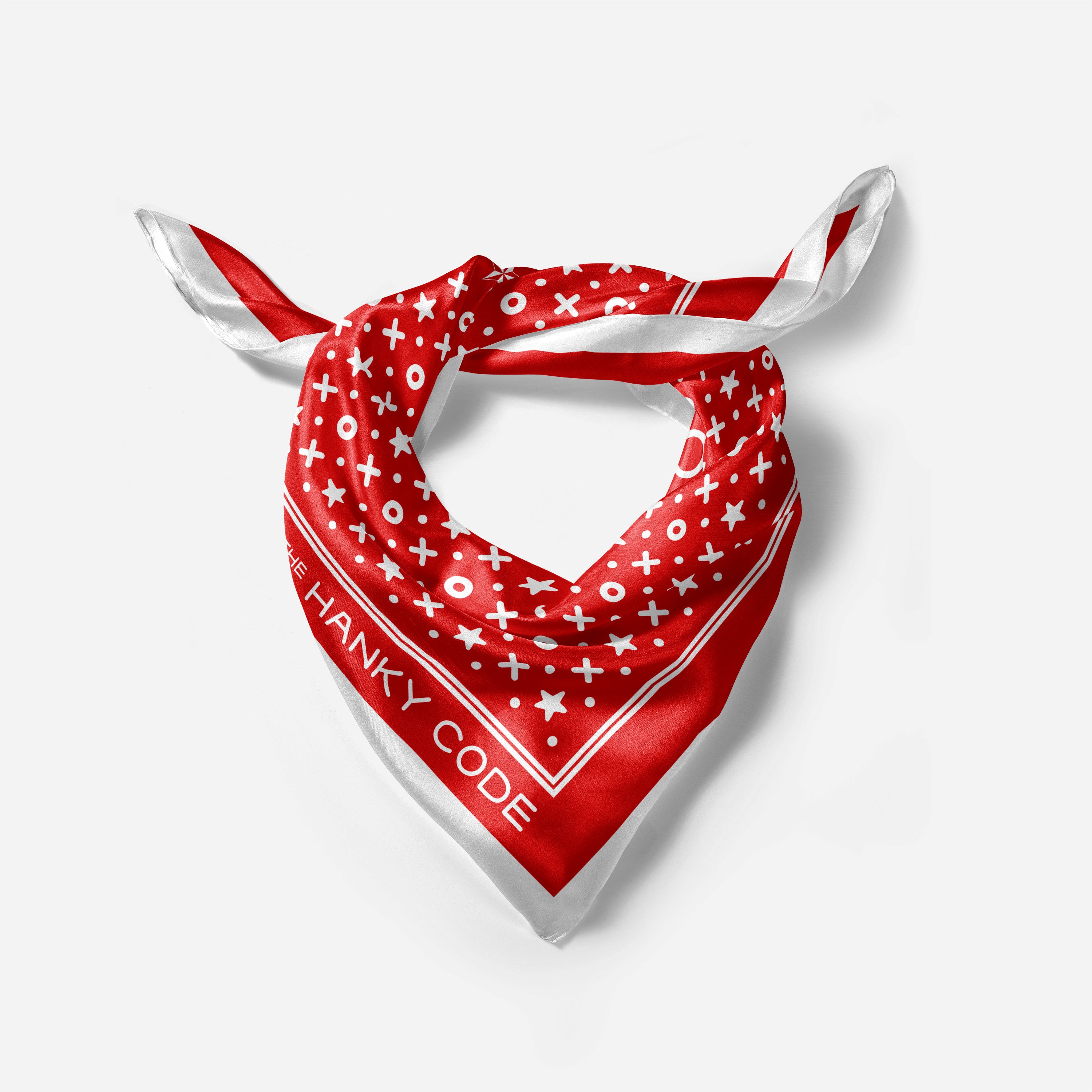 Engrave The Cross Ⅷ GKT scarf The Hanky Code Monogram Scarf in Red - Etsy