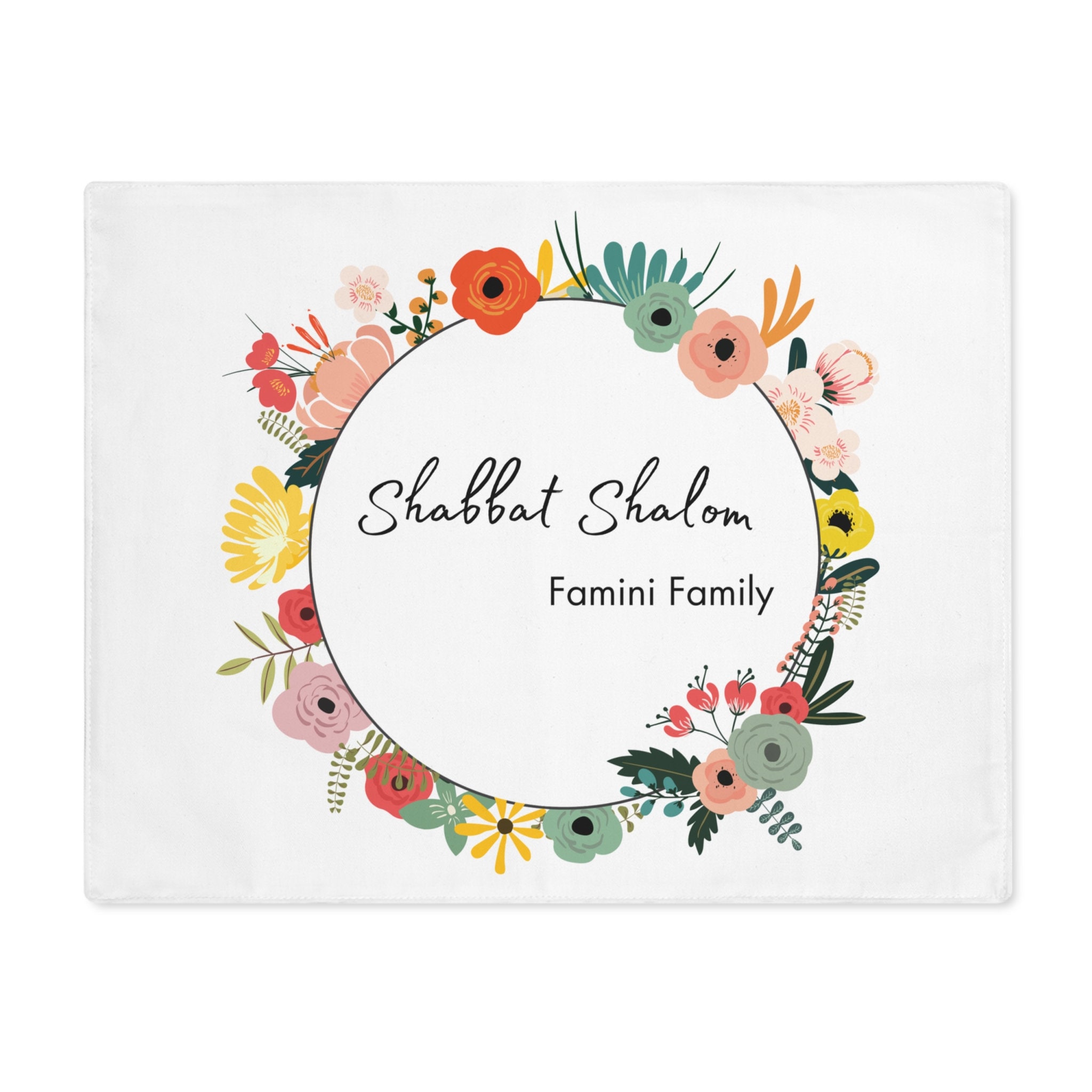 EMANUEL Yair Silk Couverture brodée Challah pour Shabbat
