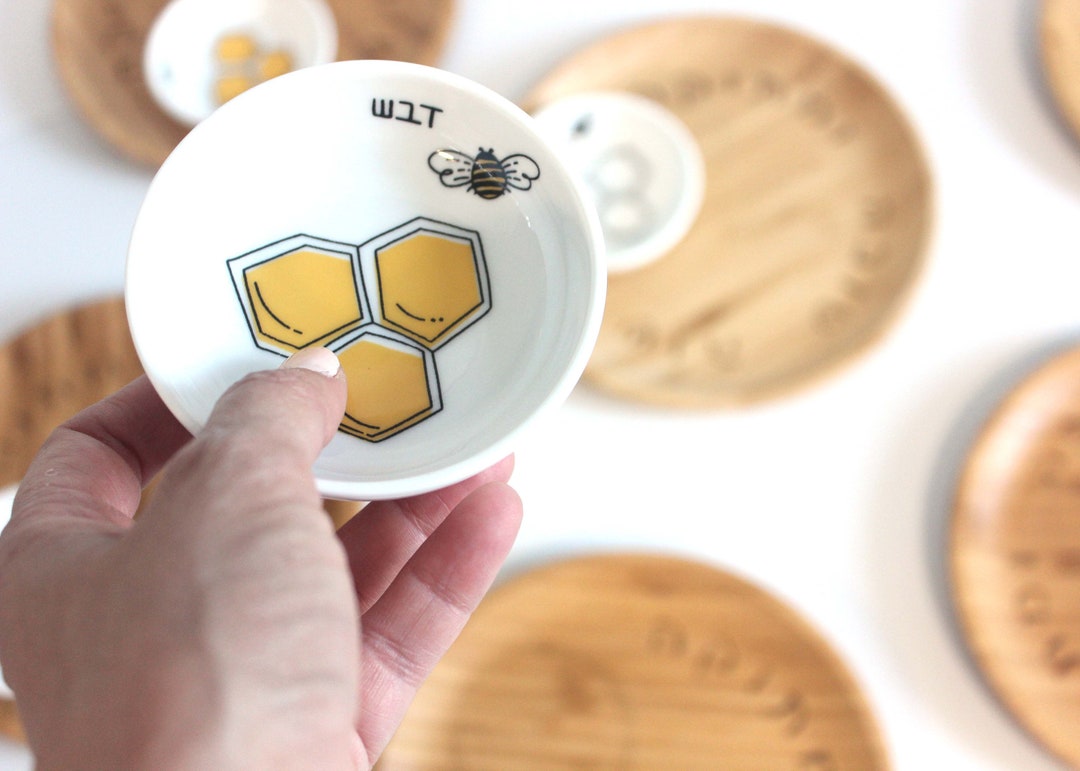 Apple and Honey Dish Set for Rosh Hashana Seder jewish New Etsy