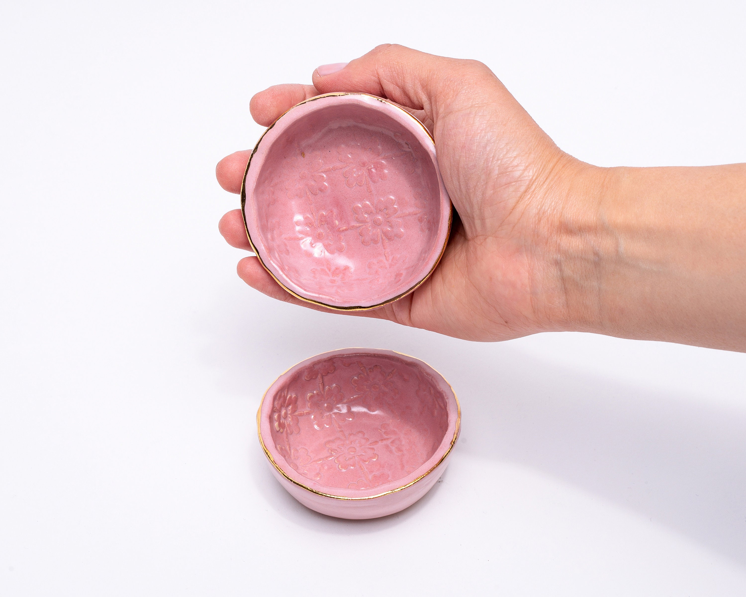 Jewelry Dish Ceramic Bowl Set of Two Ceramic Gift for Etsy