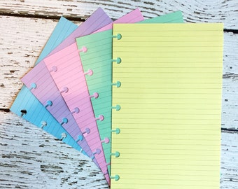 PASTEL Planner Paper fits Happy Planner & Levenger Circa size Planners