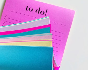 TO DO! Notepad - Glue bound Rainbow Notepad