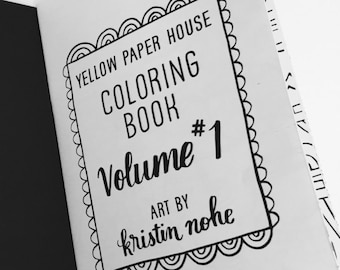 COLORING BOOK Volume 1 - Traveler's Notebook Insert