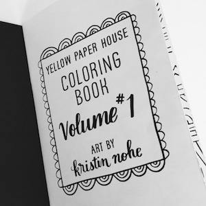COLORING BOOK Volume 1 - Traveler&#39;s Notebook Insert