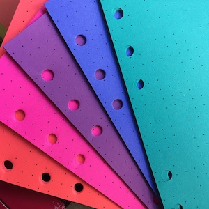 Le papier de planificateur JEWEL Tones convient aux planificateurs Filofax personnels ou au format A5