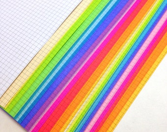 ULTIMATE RAINBOW  Planner Paper fits Happy Planner Big & Levenger Circa Letter size Planners