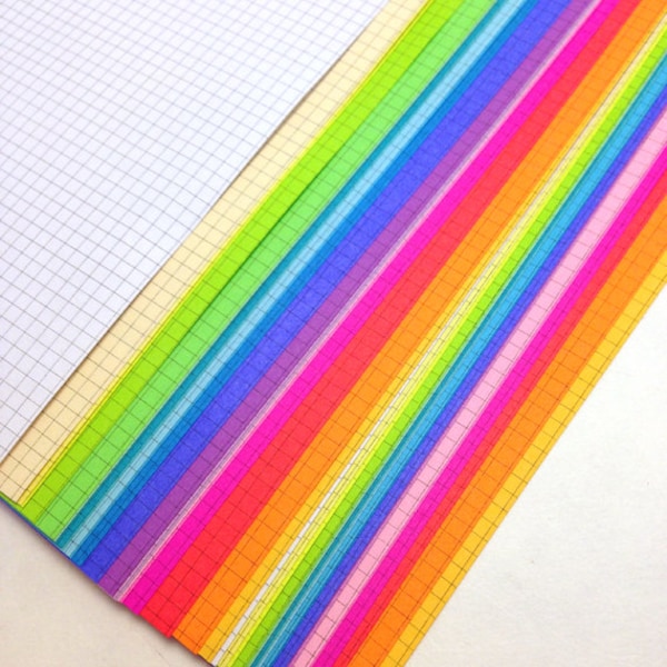 ULTIMATE RAINBOW  Planner Paper fits Filofax Personal or A5 size Planners