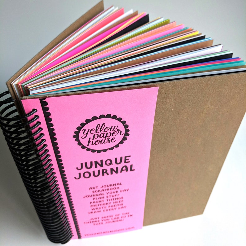 9 x 7 JUNQUE JOURNAL For Art Journaling, Scrapbooking, Junk Planner, Creative Life Planning image 4