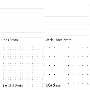 PERSONAL Size Planner Notepaper 40 Sheets Your choice of 22 colors and 10 patterns image 2