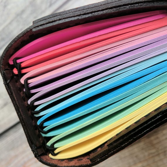 BUNDLE of 10 RAINBOW Travelers Notebooks Inserts / Cahier / Etsy