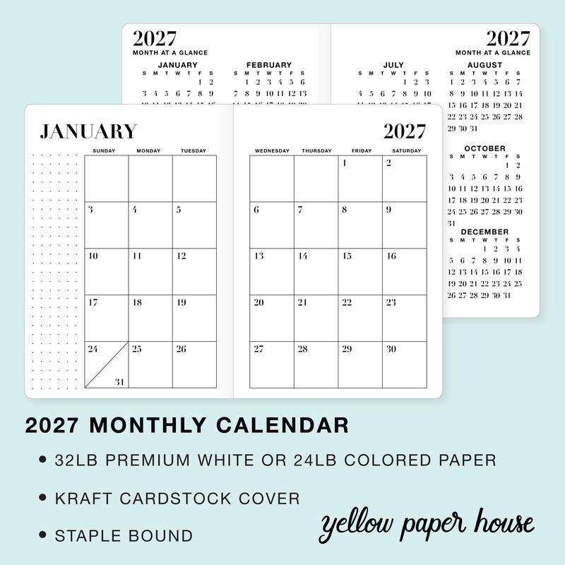 A6 2026 Planner Monthly - Etsy