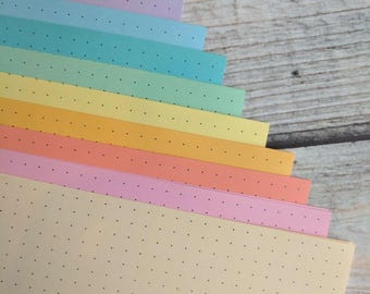 PASTEL RAINBOW Planner Paper fits Happy Planner & Levenger Circa Planners