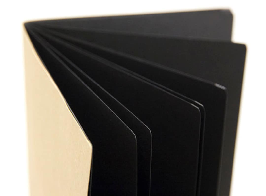 Black Hardcover Notebook With Black Pages, Black Paper Notebook