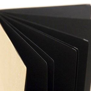 BLACKOUT! Black paper Traveler's Notebook Insert   - Choice of 8 sizes.