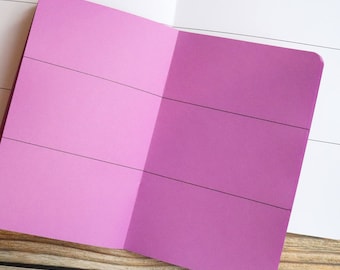 6 BOX HORIZONTAL DIY Travelers Notebook Insert B6 B6 slim Pocket Standard Cahier Pocket Passport A6 Personal