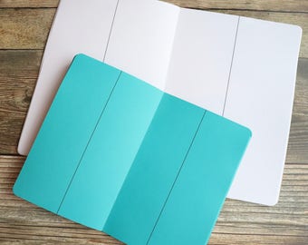 4 COLUMN VERTICAL DIY Travelers Notebook Insert B6 B6 slim Pocket Standard Cahier Pocket Passport A6 Personal