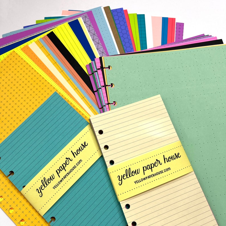 JUNQUE MIX Planner Paper fits Happy Planner & Levenger Circa Planners image 4