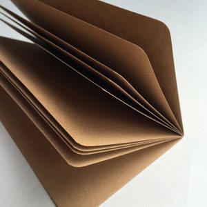 Inserção para caderno de viagem KRAFT PAPER - Escolha de 8 tamanhos.