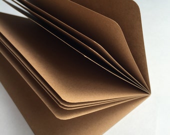 KRAFT PAPER Traveler's Notebook Insert   - Choice of 8 sizes.