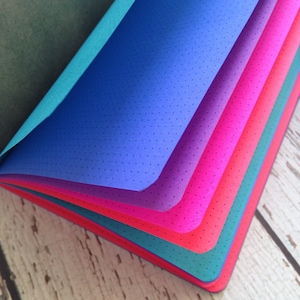 JEWEL TONES Traveler&#39;s Notebook Insert   - Choice of Patterns and 8 sizes
