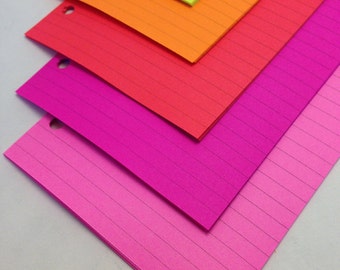 RED HOT Planner Paper fits Filofax Personal or A5 size Planners