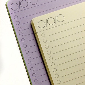 BULLET List (One Column)  Traveler's Notebook Insert   23 Colors - 8 sizes