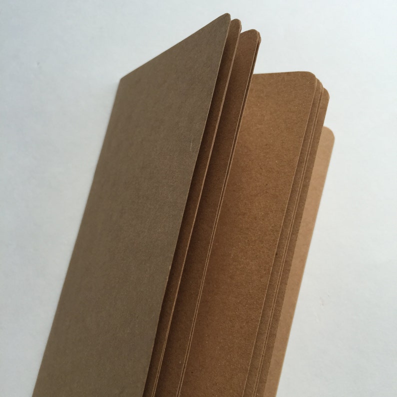 KRAFT PAPER Traveler's Notebook Insert Choice of 8 sizes. image 2