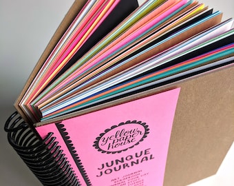 9" x 7" JUNQUE JOURNAL - For Art Journaling, Scrapbooking, Junk Planner, Creative Life Planning