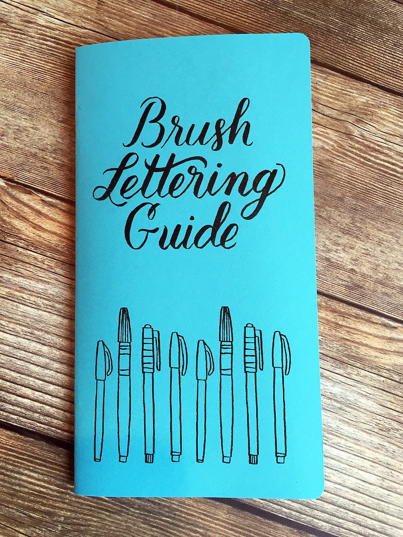 Brush Lettering Guide Traveler's Notebook Insert image 1