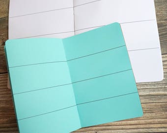 8 BOX HORIZONTAL DIY Travelers Notebook Insert B6 B6 slim Pocket Standard Cahier Pocket Passport A6 Personal