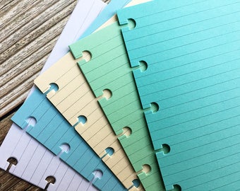 COOL SEAGLASS Planner Paper fits Happy Planner Big & Levenger Circa Letter size Planners