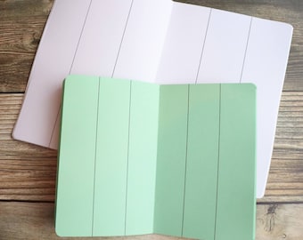 6 COLUMN VERTICAL DIY Travelers Notebook Insert B6 B6 slim Pocket Standard Cahier Pocket Passport A6 Personal