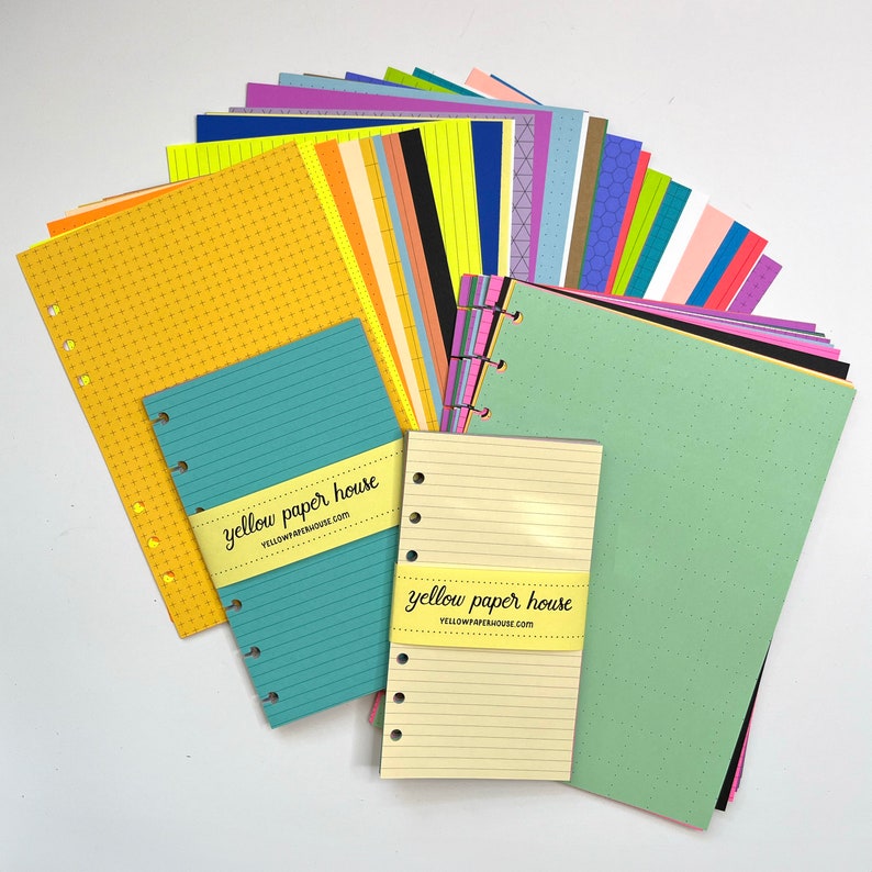JUNQUE MIX Planner Paper fits Happy Planner & Levenger Circa Planners image 3