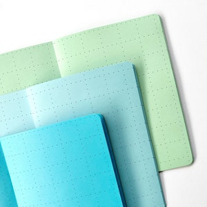 Inserto para cuaderno de viajero JUMBO DOT GRID: elección de 23 colores y 8 tamaños
