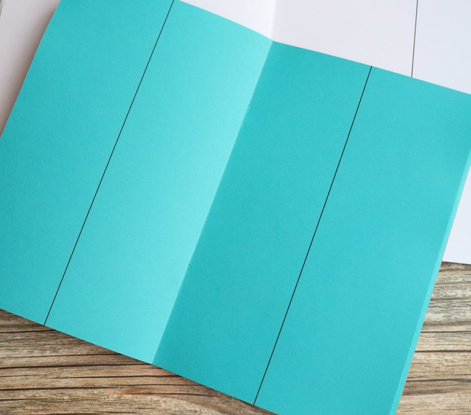 4 COLUMN VERTICAL DIY Travelers Notebook Insert B6 B6 Slim Pocket ...
