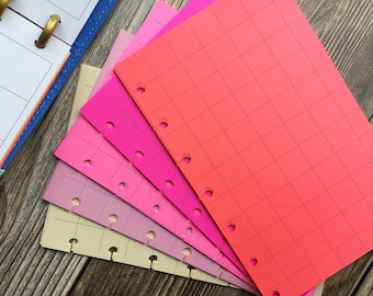PEONY Planner Paper fits Happy Planner & Levenger Circa size Planners