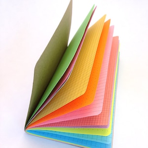 MULTI-COLOR RAINBOW Traveler's Notebook Insert  - Choice of 8 sizes