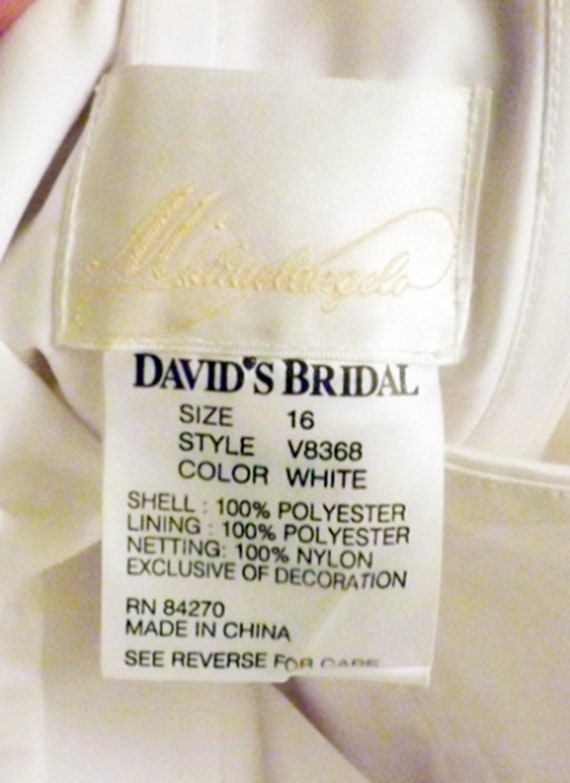 80 S Michaelangelo Vintage Strapless Ball Gown Wedding Etsy