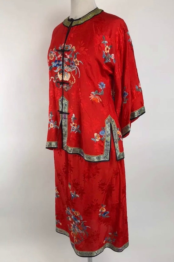 Gougeous Donna Cinese Giapponese Orientale Kimono Blu Vestaglia ROBE