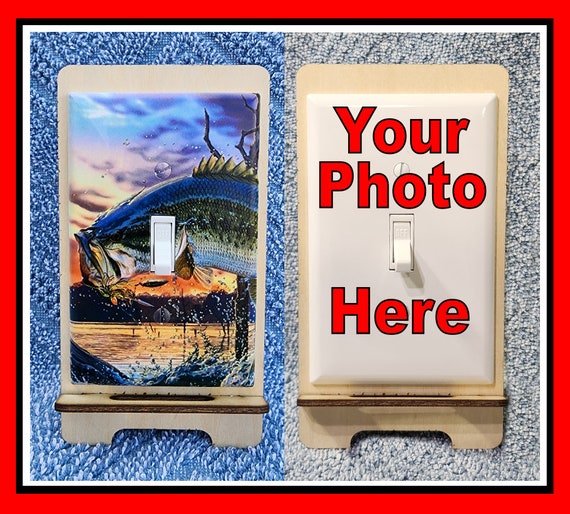 Light Switch Cover, Custom UV Printed with Your Photo, Single Switch, Contractor Grade, Photo, Art, Lettering, Free Shipping