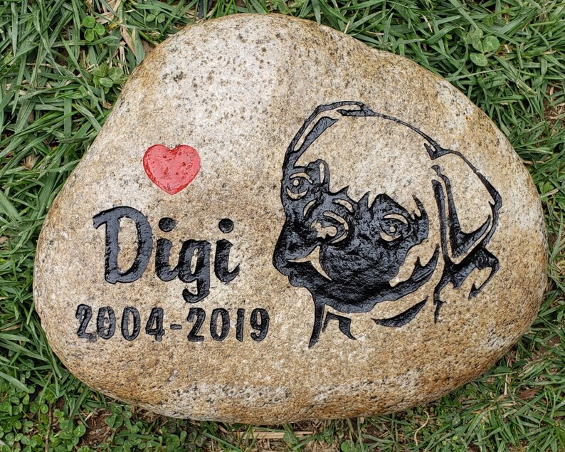 Personalized Pet Memorial Stone 78 Any Breed Dog Grave Etsy