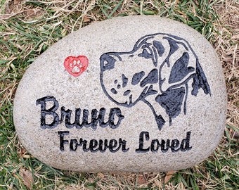 Dog Pet Memorial Stone, All Breeds, Outdoor, Grave Burial Marker, Headstone, Dog, Puppy, K9, Canine, 3 Sizes and Options, Free Shipping