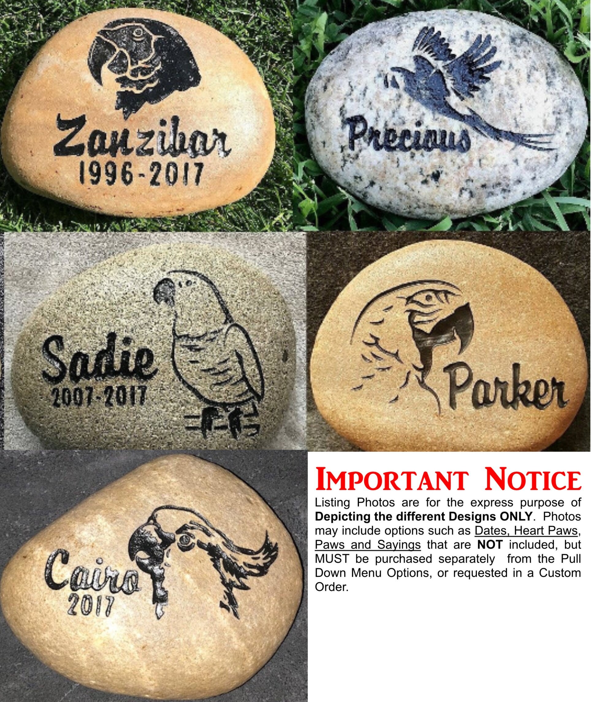 river rock pet memorials