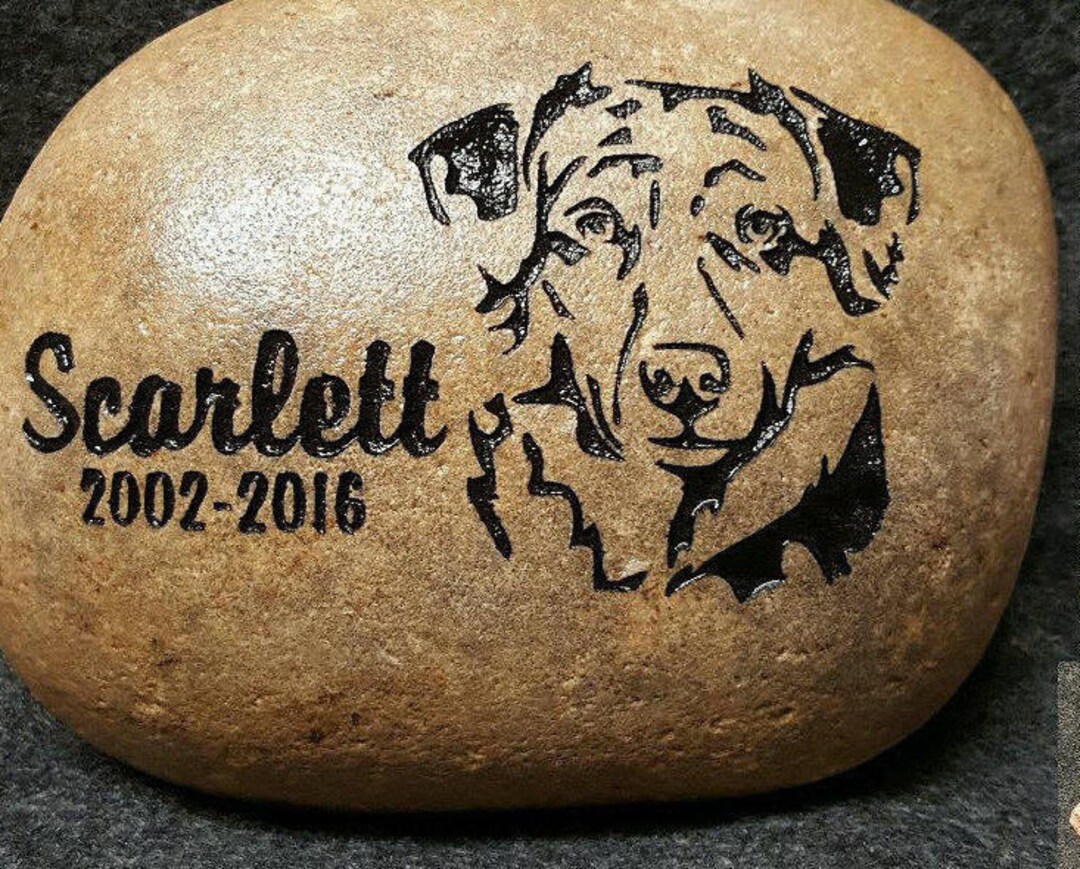 Australian Shepherd Memorial Stone, Pet Memorial Stone, Multiple Sizes