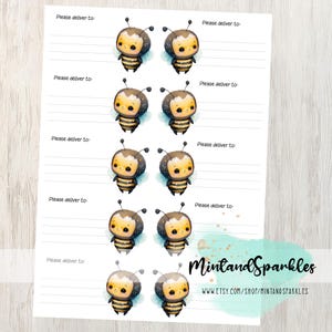 Cute Little Bee PDT Stickerlabels