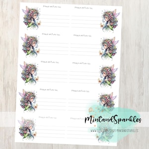 Beautiful Fantasy Fairy PDT Stickerlabels
